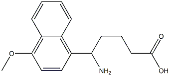  5-amino-5-(4-methoxynaphthalen-1-yl)pentanoic acid