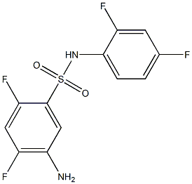 5-amino-N-(2,4-difluorophenyl)-2,4-difluorobenzene-1-sulfonamide Structure