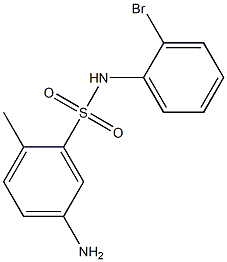 5-amino-N-(2-bromophenyl)-2-methylbenzene-1-sulfonamide,,结构式