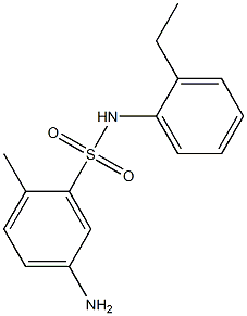 5-amino-N-(2-ethylphenyl)-2-methylbenzene-1-sulfonamide 结构式