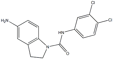 5-amino-N-(3,4-dichlorophenyl)-2,3-dihydro-1H-indole-1-carboxamide Structure