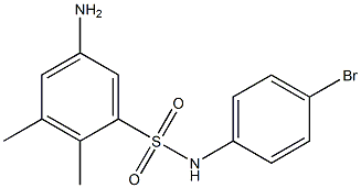 5-amino-N-(4-bromophenyl)-2,3-dimethylbenzene-1-sulfonamide 化学構造式