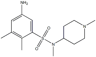 5-amino-N,2,3-trimethyl-N-(1-methylpiperidin-4-yl)benzene-1-sulfonamide|