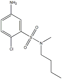 5-amino-N-butyl-2-chloro-N-methylbenzene-1-sulfonamide 结构式