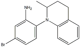 5-bromo-2-(2-methyl-1,2,3,4-tetrahydroquinolin-1-yl)aniline,,结构式