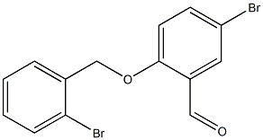 5-bromo-2-[(2-bromophenyl)methoxy]benzaldehyde Structure