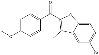  5-bromo-2-[(4-methoxyphenyl)carbonyl]-3-methyl-1-benzofuran
