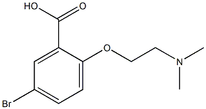 5-bromo-2-[2-(dimethylamino)ethoxy]benzoic acid,,结构式