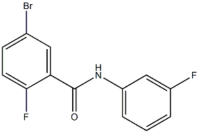  5-bromo-2-fluoro-N-(3-fluorophenyl)benzamide