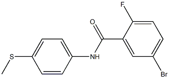 5-bromo-2-fluoro-N-[4-(methylthio)phenyl]benzamide