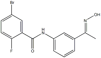 5-bromo-2-fluoro-N-{3-[1-(hydroxyimino)ethyl]phenyl}benzamide|