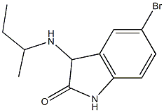 5-bromo-3-(butan-2-ylamino)-2,3-dihydro-1H-indol-2-one Structure