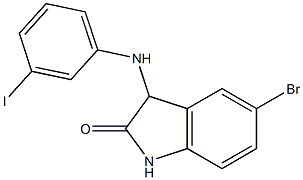  5-bromo-3-[(3-iodophenyl)amino]-2,3-dihydro-1H-indol-2-one