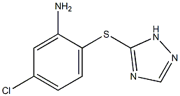 5-chloro-2-(1H-1,2,4-triazol-5-ylsulfanyl)aniline|