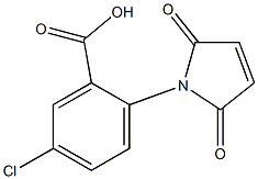 5-chloro-2-(2,5-dioxo-2,5-dihydro-1H-pyrrol-1-yl)benzoic acid,,结构式