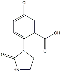 5-chloro-2-(2-oxoimidazolidin-1-yl)benzoic acid 化学構造式