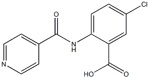 5-chloro-2-(isonicotinoylamino)benzoic acid Structure