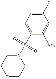 5-chloro-2-(morpholine-4-sulfonyl)aniline,,结构式