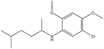 5-chloro-2,4-dimethoxy-N-(5-methylhexan-2-yl)aniline Structure