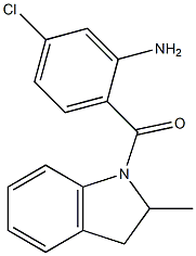 5-chloro-2-[(2-methyl-2,3-dihydro-1H-indol-1-yl)carbonyl]aniline Structure