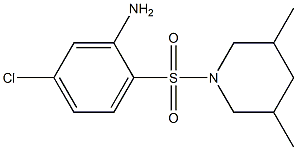 5-chloro-2-[(3,5-dimethylpiperidine-1-)sulfonyl]aniline Structure