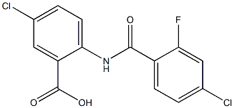 5-chloro-2-[(4-chloro-2-fluorobenzene)amido]benzoic acid