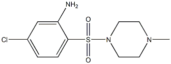 5-chloro-2-[(4-methylpiperazine-1-)sulfonyl]aniline Struktur
