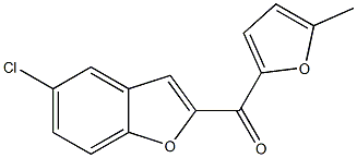 5-chloro-2-[(5-methylfuran-2-yl)carbonyl]-1-benzofuran Struktur