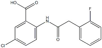 5-chloro-2-[2-(2-fluorophenyl)acetamido]benzoic acid