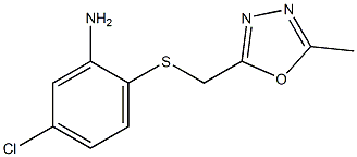 5-chloro-2-{[(5-methyl-1,3,4-oxadiazol-2-yl)methyl]sulfanyl}aniline|