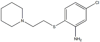 5-chloro-2-{[2-(piperidin-1-yl)ethyl]sulfanyl}aniline Structure