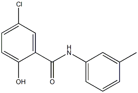 5-chloro-2-hydroxy-N-(3-methylphenyl)benzamide Structure