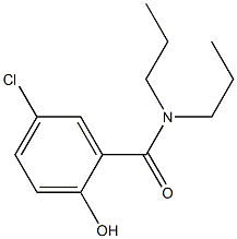 5-chloro-2-hydroxy-N,N-dipropylbenzamide,,结构式