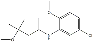 5-chloro-2-methoxy-N-(4-methoxy-4-methylpentan-2-yl)aniline 结构式