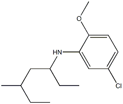 5-chloro-2-methoxy-N-(5-methylheptan-3-yl)aniline