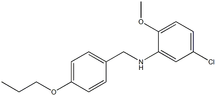 5-chloro-2-methoxy-N-[(4-propoxyphenyl)methyl]aniline