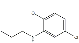 5-chloro-2-methoxy-N-propylaniline,,结构式
