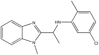 5-chloro-2-methyl-N-[1-(1-methyl-1H-1,3-benzodiazol-2-yl)ethyl]aniline