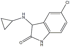 5-chloro-3-(cyclopropylamino)-1,3-dihydro-2H-indol-2-one,,结构式