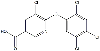 5-chloro-6-(2,4,5-trichlorophenoxy)pyridine-3-carboxylic acid 结构式