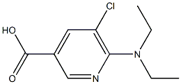 5-chloro-6-(diethylamino)pyridine-3-carboxylic acid Structure