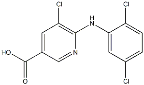 5-chloro-6-[(2,5-dichlorophenyl)amino]pyridine-3-carboxylic acid