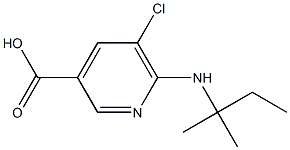 5-chloro-6-[(2-methylbutan-2-yl)amino]pyridine-3-carboxylic acid