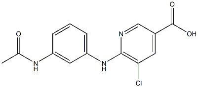  5-chloro-6-[(3-acetamidophenyl)amino]pyridine-3-carboxylic acid