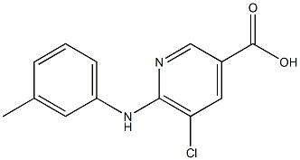 5-chloro-6-[(3-methylphenyl)amino]pyridine-3-carboxylic acid|