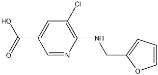 5-chloro-6-[(furan-2-ylmethyl)amino]pyridine-3-carboxylic acid