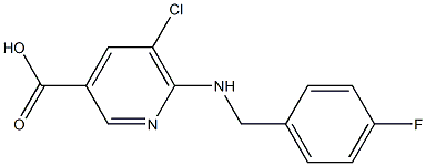 5-chloro-6-{[(4-fluorophenyl)methyl]amino}pyridine-3-carboxylic acid