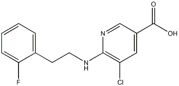 5-chloro-6-{[2-(2-fluorophenyl)ethyl]amino}pyridine-3-carboxylic acid