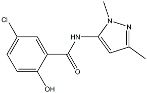 5-chloro-N-(1,3-dimethyl-1H-pyrazol-5-yl)-2-hydroxybenzamide|