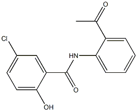 5-chloro-N-(2-acetylphenyl)-2-hydroxybenzamide